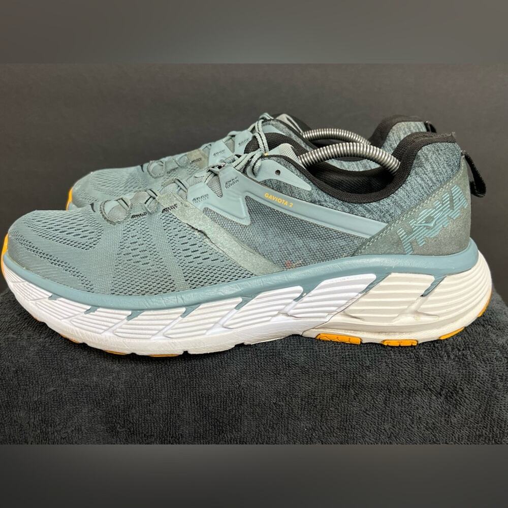 Hoka Shoes Men’s Size 12.5 One One Gaviota 2 1099629 LATH Lead Running Athletic